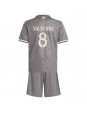 Real Madrid Federico Valverde #8 Ausweichtrikot für Kinder 2024-25 Kurzarm (+ Kurze Hosen)